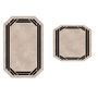 Mijölnir Juego de alfombras de baño Crema (2 piezas)
